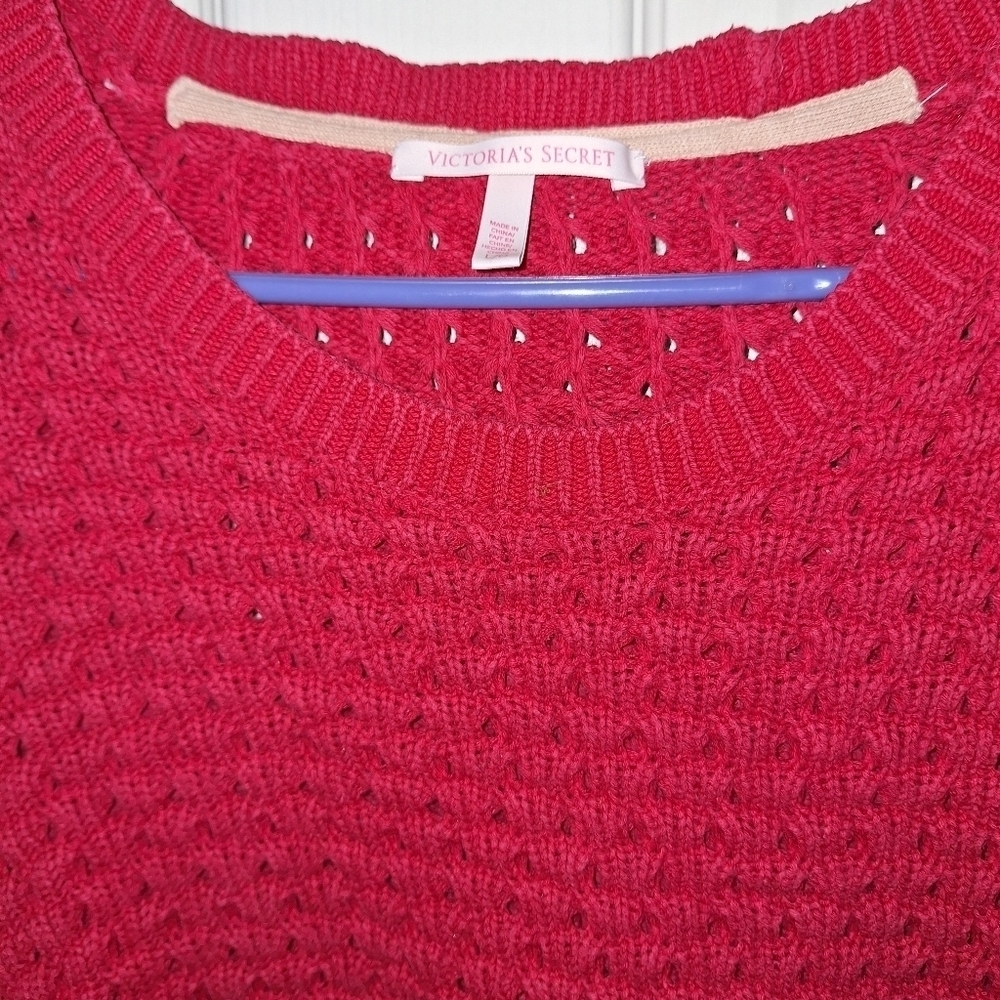 Victoria's Secret Red Sweater Large - Picture 3 of 3